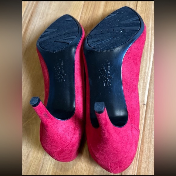 Life Stride Womens Red Pointy Toes Pumps Heels size 7.5 - Picture 6 of 8
